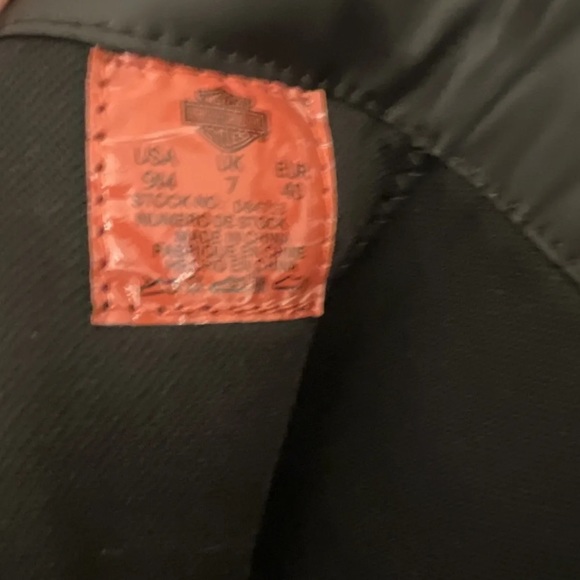 HARLEY-DAVIDSON ~ Boot Women Sz 9M Black Motorcycle Block Heel Side Zip New - Picture 4 of 4